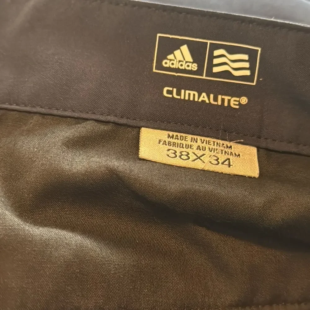 Adidas Climate Mens Pants 38X34 Chino Golf Breathable Stretch Blue Casual Pants